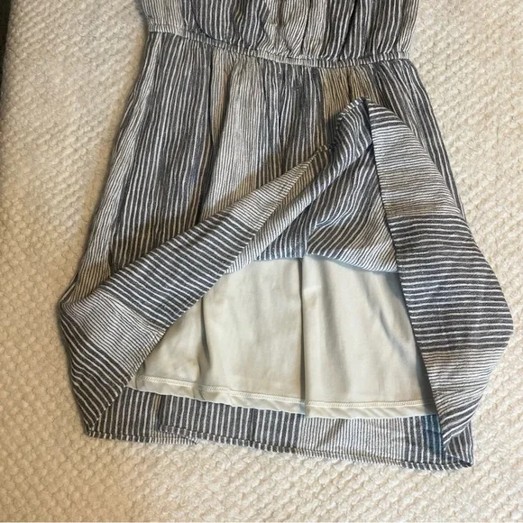 American Eagle Outfitters Womens Striped One Shoulder Mini Dress Medium - Picture 6 of 8